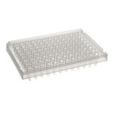 96 well PCR detection plate, semi skirted, raised skirt